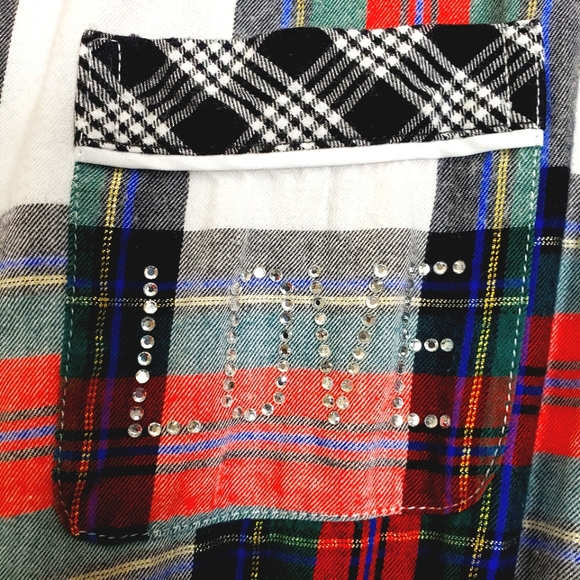 Victoria's Secret Tarten Plaid Like New PJ ❤ Romper - Picture 7 of 15